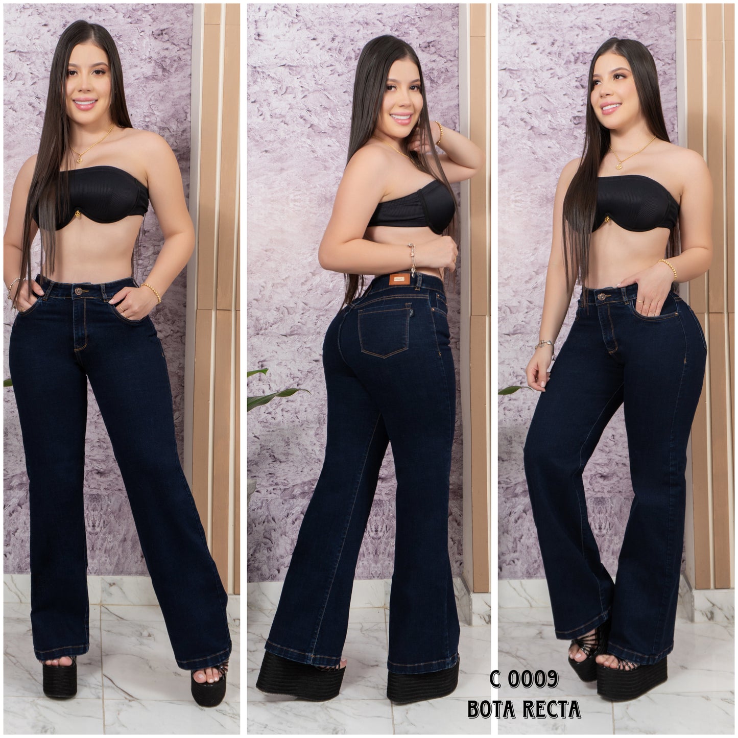 JEAN BOTA RECTA MUJER REF: C 0009