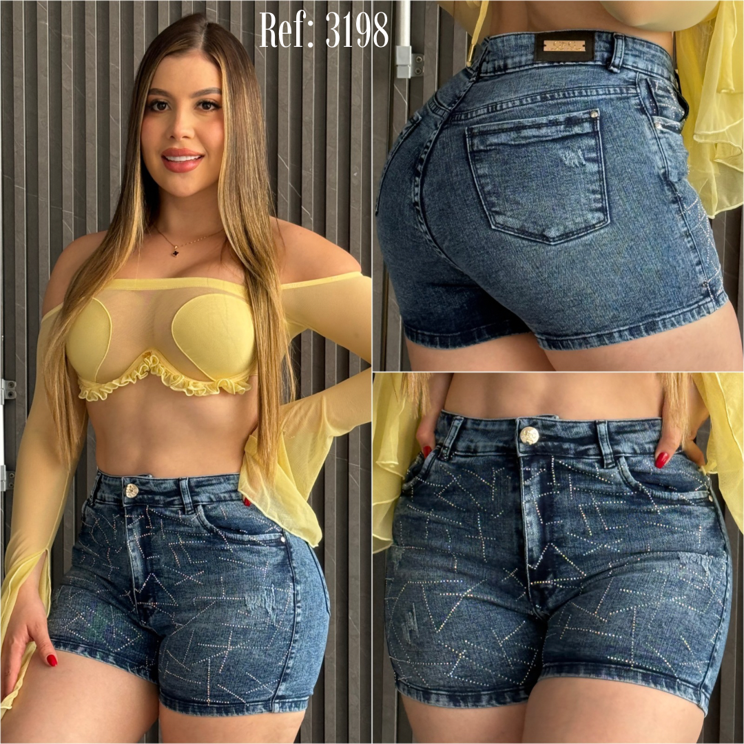 SHORT CON PEDRERÍA DAMA REF: 3198