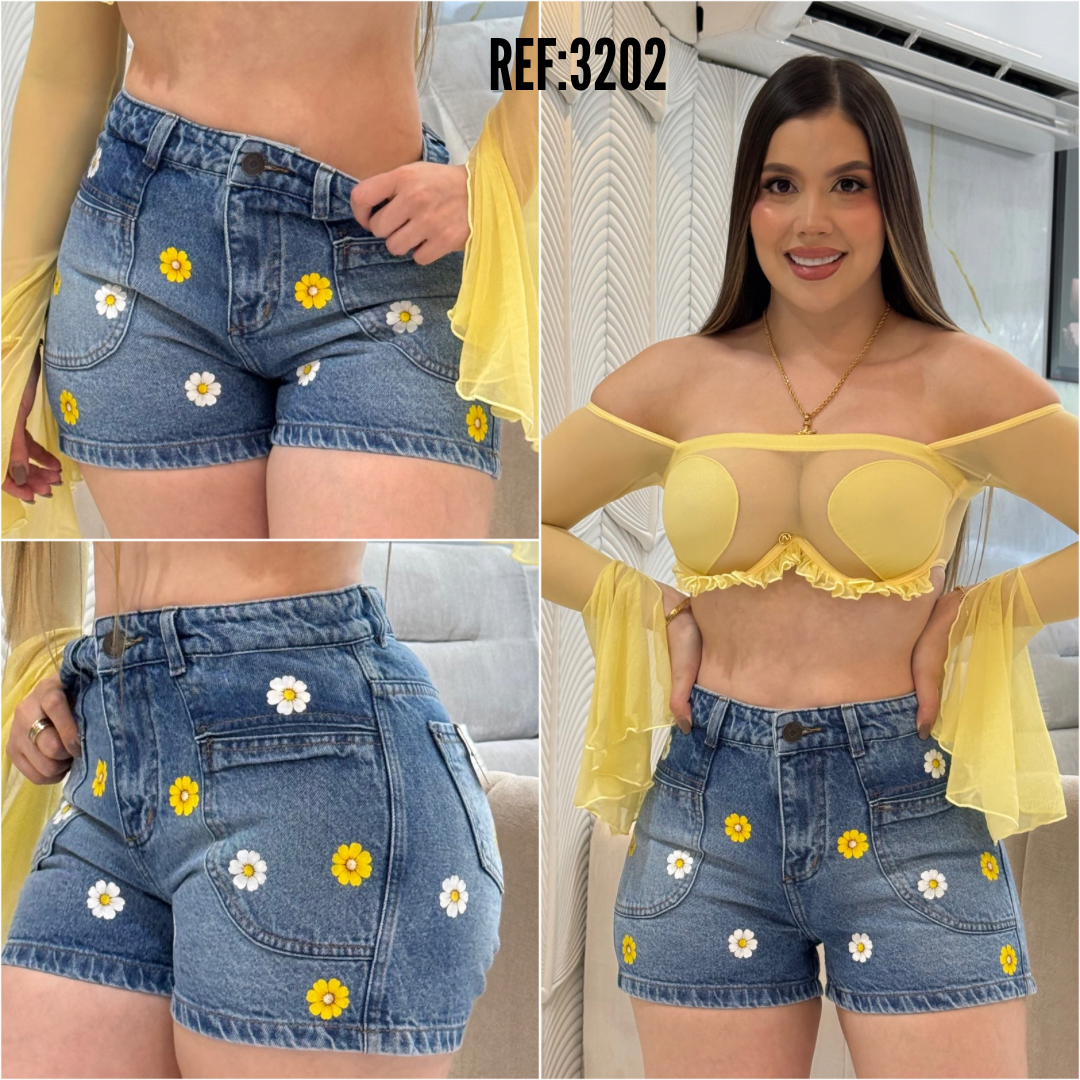 SHORT ESTAMPADO DAMA REF: 3202