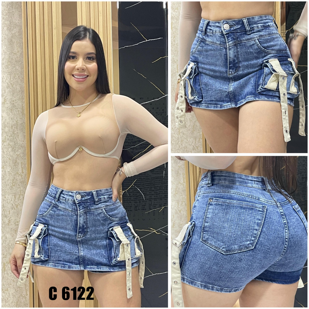 FALDA SHORTS DAMA REF 6122