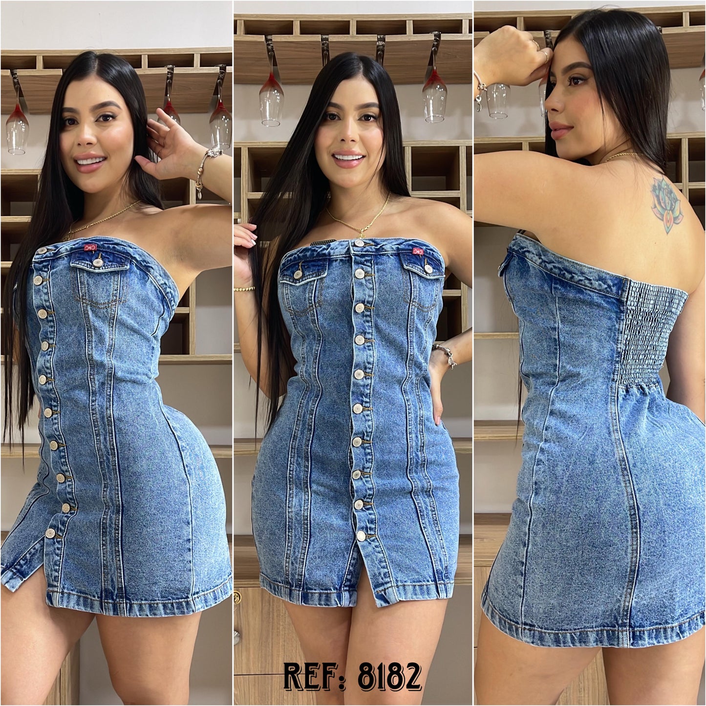 VESTIDO DAMA REF:8182