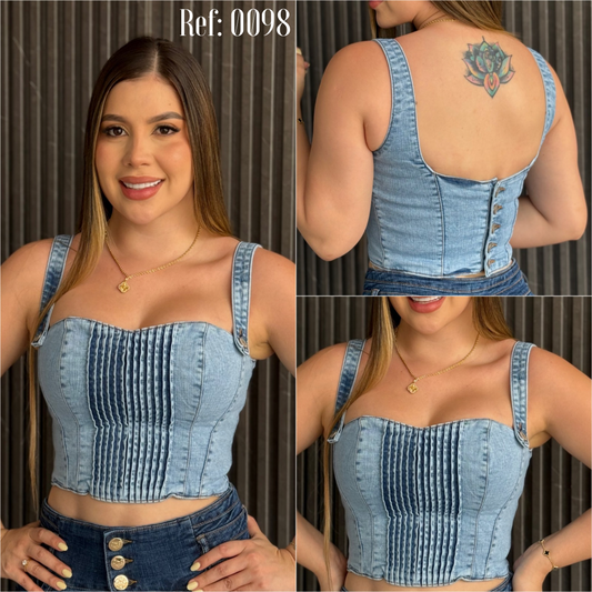 CROP TOP DAMA REF:  0098