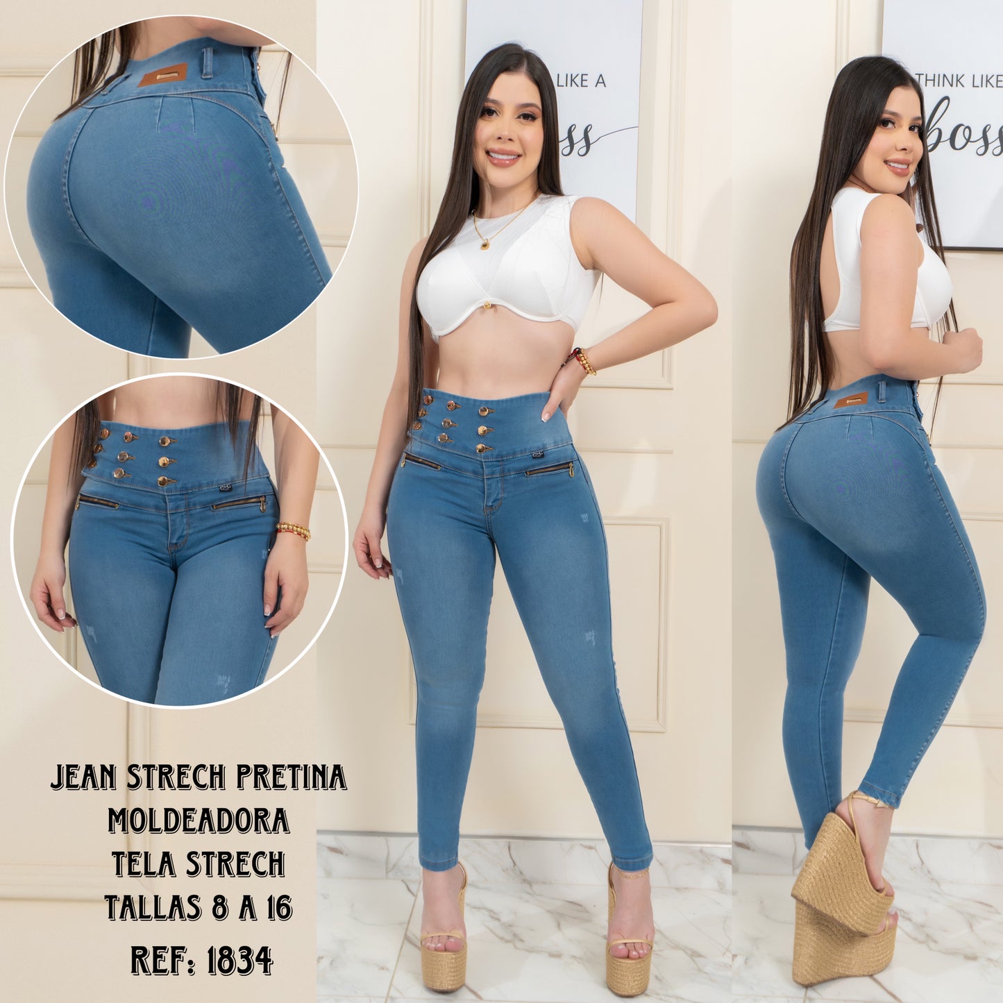 JEAN DAMA REF: 1834 ENVIO GRATIS