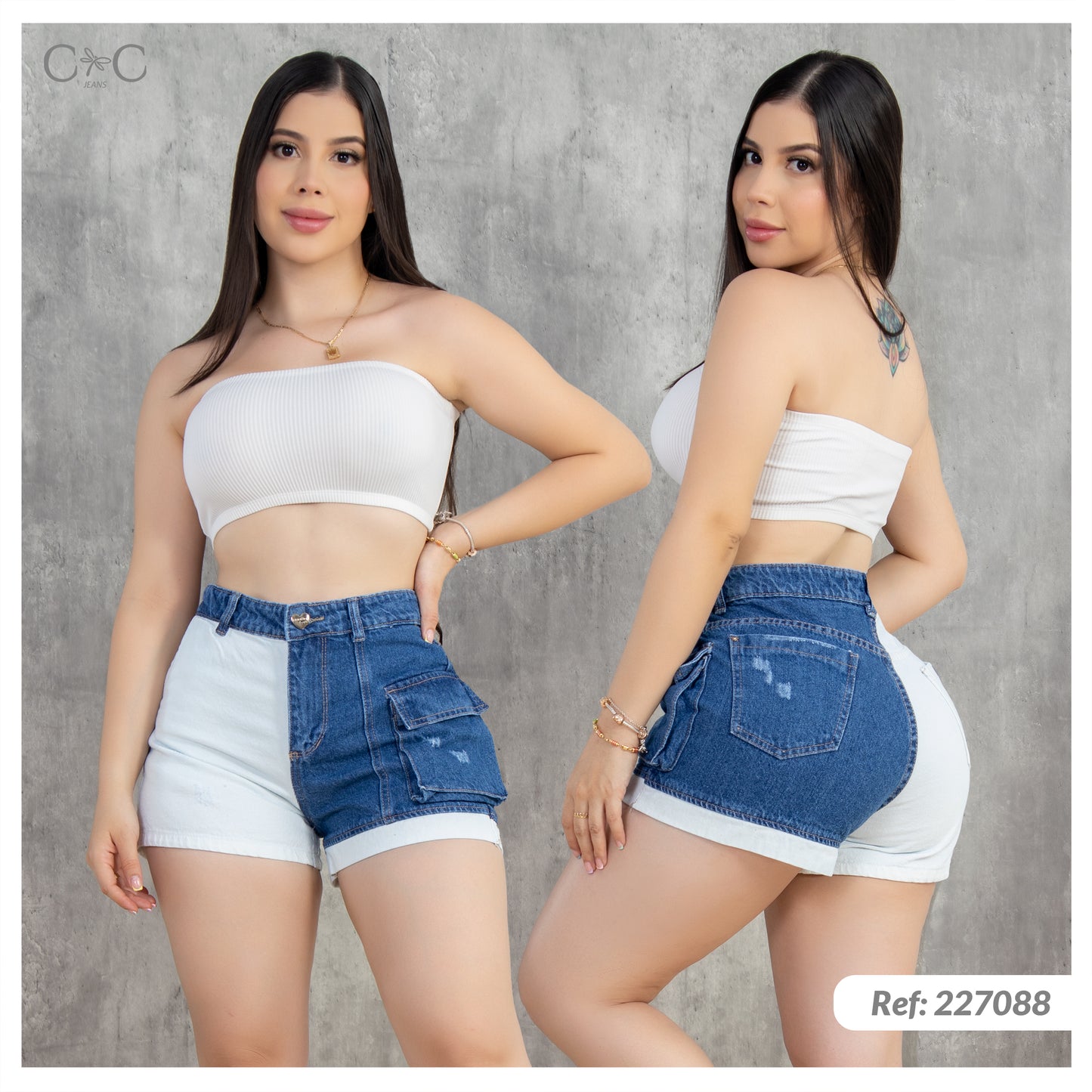 SHORT FEMENINO COLOR DUO REF: 227088