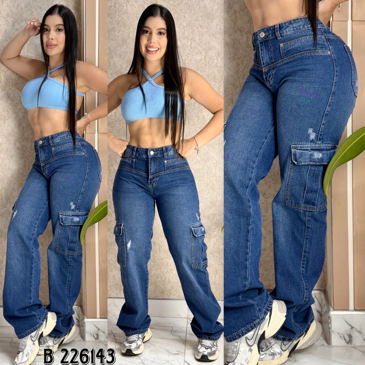 JEAN CARGO DAMA REF:226143 envio gratis