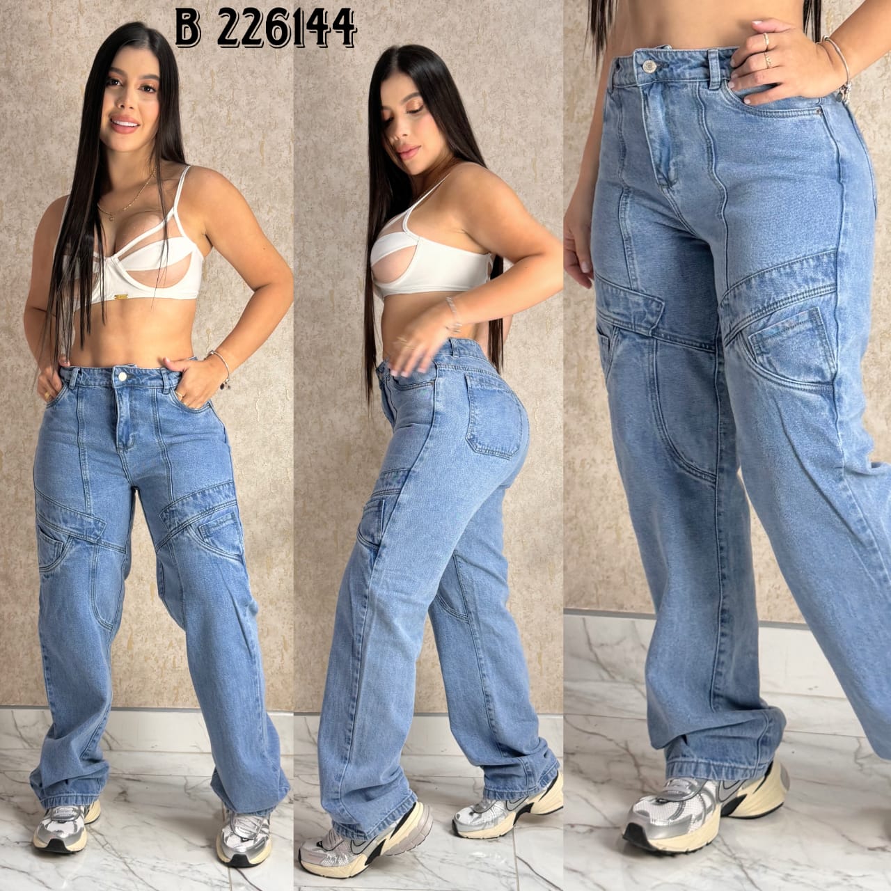 JEAN CARGO DAMA REF:226144 envio gratis