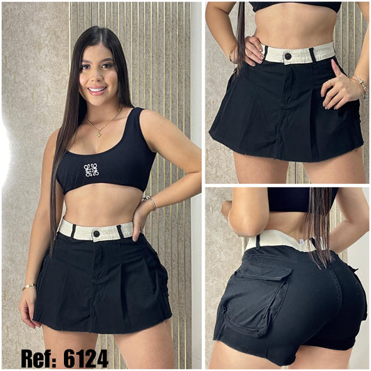 FALDA SHORT REF: 6124 Envio Gratis