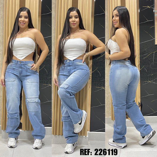 JEAN CARGO MUJER REF :  226119